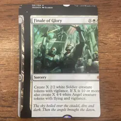 Finale of Glory MTG War of the Spark NFC Foil Miscut/Misprint - Image 1