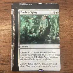 Finale of Glory MTG War of the Spark NFC Foil Miscut/Misprint - Image 4