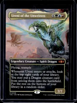 2025 Magic MTG Dragonstorm Ureni of the Unwritten Commander Decks Rare #0009 - Image 1