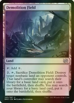 MTG Demolition Field Foil ** The Brothers' War ** English (NM) - Image 1