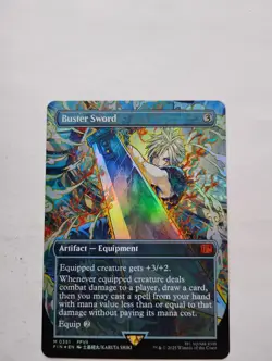 Buster Sword Final Fantasy MTG Foil Borderless - Image 3