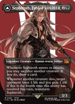 Sephiroth, Fabled SOLDIER (Borderless) (0382) Final Fantasy Regular - Image 1