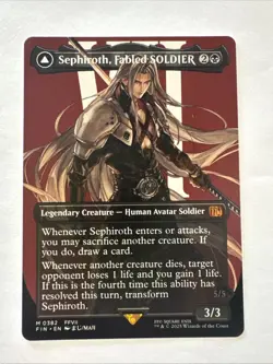 Sephiroth, Fabled SOLDIER (Borderless) (0382) Final Fantasy Regular - Image 1