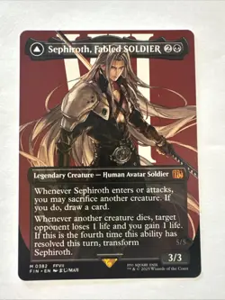 Sephiroth, Fabled SOLDIER (Borderless) (0382) Final Fantasy Regular - Image 3