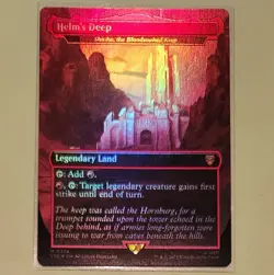 Helm's Deep - Shinka, the Bloodsoaked Keep (Foil) NM Lord of the Rings LoTR MtG - Image 1