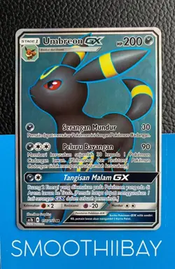 Umbreon GX FULL ART AS1b 156/150 SR Pokemon Card Indonesia NM-Mint - Image 1