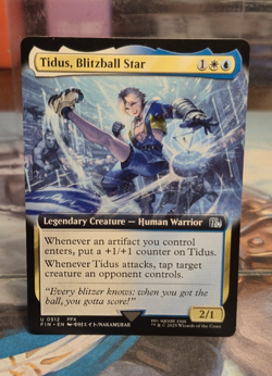 512 Tidus, Blitzball Star (Extended Art) Final Fantasy NM Card MTG FIN - Image 2