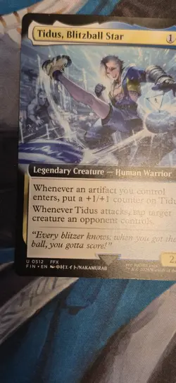 512 Tidus, Blitzball Star (Extended Art) Final Fantasy NM Card MTG FIN - Image 7