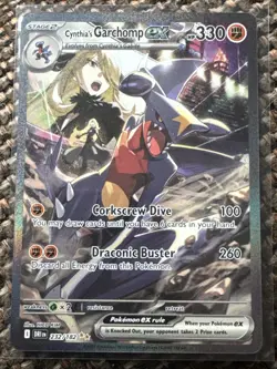 Pokemon TCG Sv10: Destined Rivals Cynthia's Garchomp EX Holo Card 232/182 - Image 3