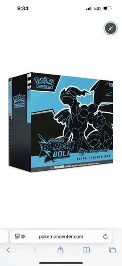 Pokemon Center ETB SET - Black Bolt and White Flare ETBs *IN HAND* - Image 5