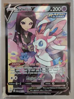 2022 POKEMON SWORD & SHIELD BRILLIANT STARS #TG14 FULL ART/SYLVEON V PSA 10 - Image 6