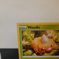 1/185 Weedle - Vivid Voltage - Common Pokemon TCG Card NM - ERROR - SQUARE CUT - Image 3