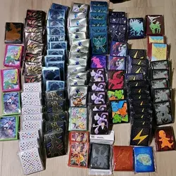 HUGE Pokemon sleeves LOT: 99 total from etbs etc (Prismatic, Lost Origin, Etc) - Image 2