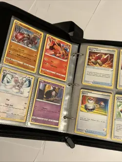 Pokemon Card Binder Collection Lot 200 Cards Binder Included - Image 12
