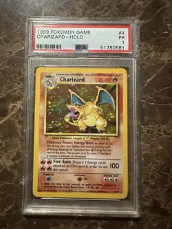 Pokémon TCG Charizard Base Set 4/102 Holo 1999-2000 Wizards Base Set Copyright Holo Rare - Image 1