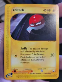 Pokemon Aquapolis 115/147 Voltorb Card - Image 3