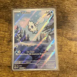 2025 Near Mint Pokemon Vanillite IR 111/086 White Flare - Image 1