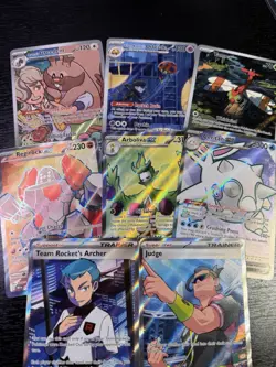 Lot Of 8 Destined Rivals Hits Full Art Trainer Pokemon TCG Near Mint+ - Image 1