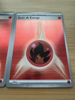 Pokemon TCG Black Bolt White Flare - Basic Fire Energy Foil Holo Lot x3 NM ✨ - Image 4