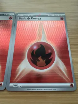 Pokemon TCG Black Bolt White Flare - Basic Fire Energy Foil Holo Lot x3 NM ✨ - Image 9