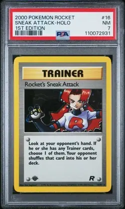 Rocket's Sneak Attack 16/82 Team Rocket Holo - Image 1