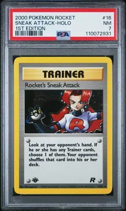 Rocket's Sneak Attack 16/82 Team Rocket Holo - Image 4