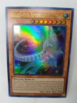 YU-GI-OH! Galaxy-Eyes Afterglow Dragon. MAMA-EN057. 1st Edition Ultra Rare Card - Image 1