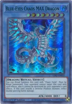 Yugioh! LP Blue-Eyes Chaos MAX Dragon (Green) - LDS2-EN016 - Ultra Rare - 1st Ed - Image 2
