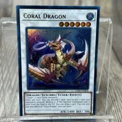 Yu-Gi-Oh! Coral Dragon Ultra Rare 1st Edition Card Near Mint - Image 1