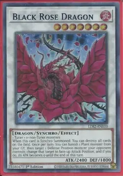 Yugioh - Black Rose Dragon - Ultra Rare Holographic - 1st Edition Card A-18 - Image 1