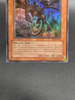 Red-Eyes Darkness Dragon SD1-EN001 Ultra Rare Holo 1st Edition 2005 Yu-Gi-Oh! - Image 4