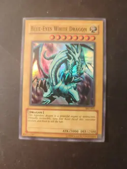 Yugioh Blue-Eyes White Dragon SKE-001 Super Rare Unlimited Edition LP - Image 3