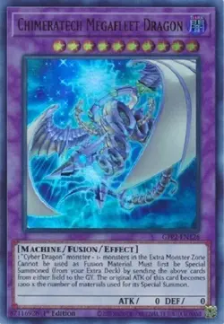 Yugioh - Chimeratech Megafleet Dragon 1st Ultra Rare NM - Free Holographic Card - Image 2