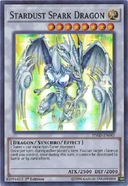 Yugioh - Stardust Spark Dragon - 1st Edition Super Rare NM - Free Holo Card - Image 1