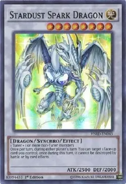 Yugioh - Stardust Spark Dragon - 1st Edition Super Rare NM - Free Holo Card - Image 2