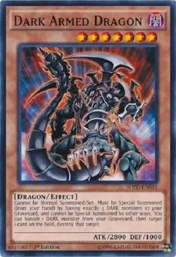 Yugioh - Dark Armed Dragon - 1st Edition - NM - Free Holographic Card - Image 1