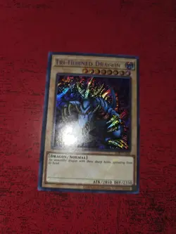 Yu-Gi-Oh Tri-Horned Dragon LOB-EN000 Secret Rare Card 25th Anniversary Edition - Image 1