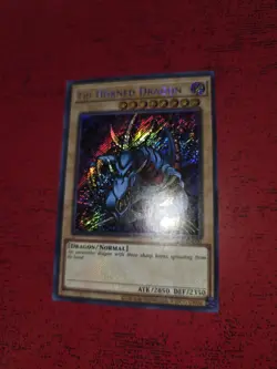Yu-Gi-Oh Tri-Horned Dragon LOB-EN000 Secret Rare Card 25th Anniversary Edition - Image 6