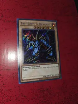 Yu-Gi-Oh Tri-Horned Dragon LOB-EN000 Secret Rare Card 25th Anniversary Edition - Image 8