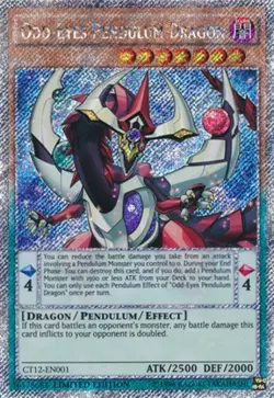 Odd-Eyes Pendulum Dragon - CT12-EN001 - Platinum Secret Rare - Limited Edition - - Image 1