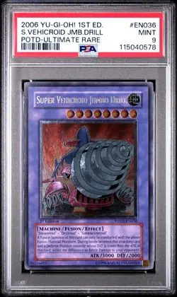 Super Vehicroid Jumbo Drill (UTR) POTD-EN036 Power of the Duelist-1st Edition 1st Edition - Image 1