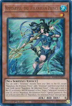 Neptabyss, the Atlantean Prince (UR) RA03-EN013 Quarter Century Bonanza 1st Edition - Image 1