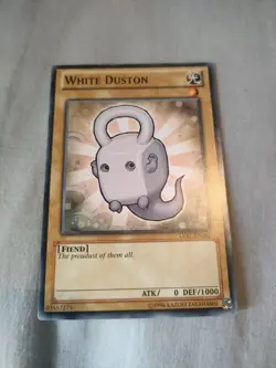 Yugioh White Duston LVAL-EN001 Short Print Common Unlimited Ed NM - Image 2