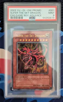 PSA 9 SLIFER THE SKY DRAGON ULTRA PROMO GBI-001 GAME BOY YUGIOH 2003 ENGLISH - Image 1