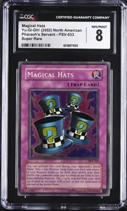Magical Hats *CGC NM/MINT 8* PSV-033 *Super Rare* POP 1 *2002* Vintage * Yugioh - Image 3