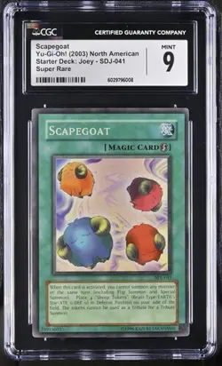 Scapegoat *CGC MINT 9* SDJ-041 * Super Rare* 2003 * Vintage * Yugioh - Image 1