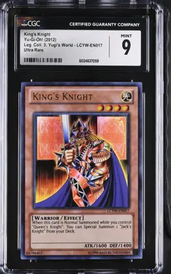 King's Knight *CGC MINT 9* POP 1 *LCYW-EN017* Ultra Rare *2011* Yugioh - Image 1