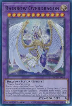 Rainbow Overdragon SDCB-EN043 Structure Deck: Legend of the Crystal Beasts 1st Edition - Image 1