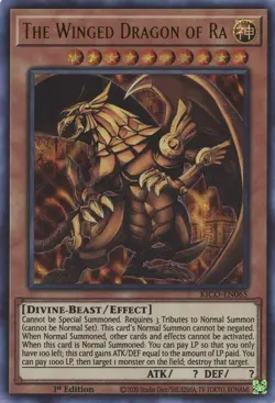The Winged Dragon of Ra (Ultra Pharaoh's Rare) KICO-EN065 King's Court 1st Edition - Image 1