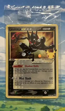 Greninja Gold Star SWSH144 New & Sealed Promo Pokemon Card Celebrations - Image 1